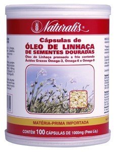ÓLEO DE LINHAÇA DOURADA 100 CÁPSULAS
