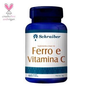 FERRO QUELATO E VITAMINA C 60 CÁPSULAS