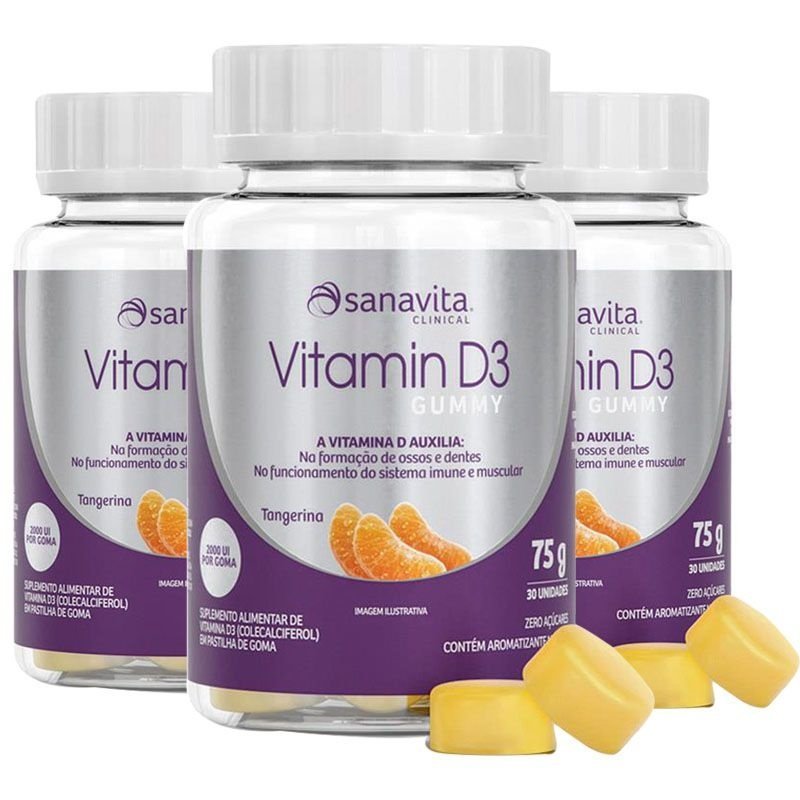 VITAMIN D3 GUMMY TANGERINA 30 unidades